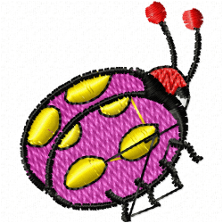 Lady Bugs Embroidery Design 1
